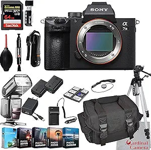Sony ILCE7M3/B Alpha a7 III Mirrorless Camera Bundle - Full Frame
