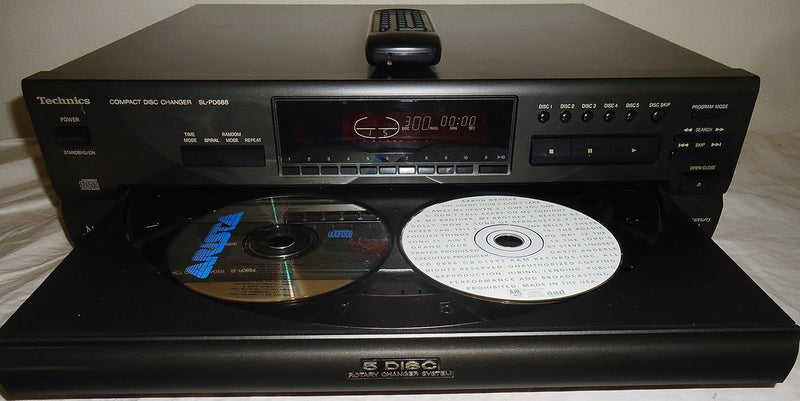 Technics SL-PD688 5-Disc CD Changer Black — main product image