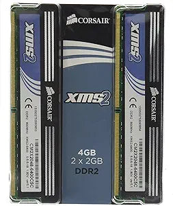 Corsair TWIN2X4096-6400C5C XMS2 DDR2 4GB 800MHz Desktop Memory — main product image