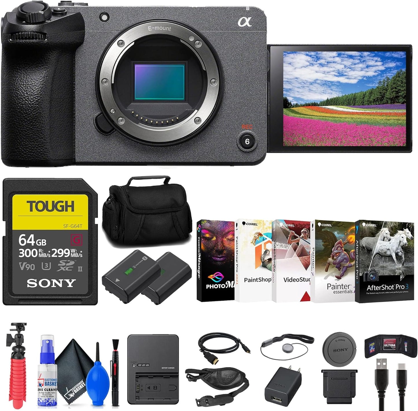 Sony ILME-FX30B Digital Cinema Camera Bundle (Renewed)