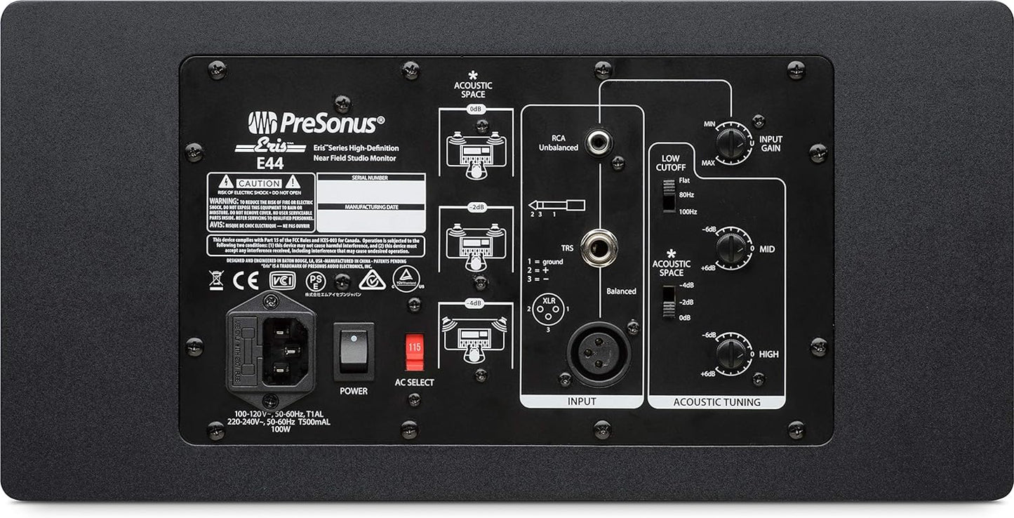 PreSonus Eris E44 MTM Dual 4" Studio Monitor