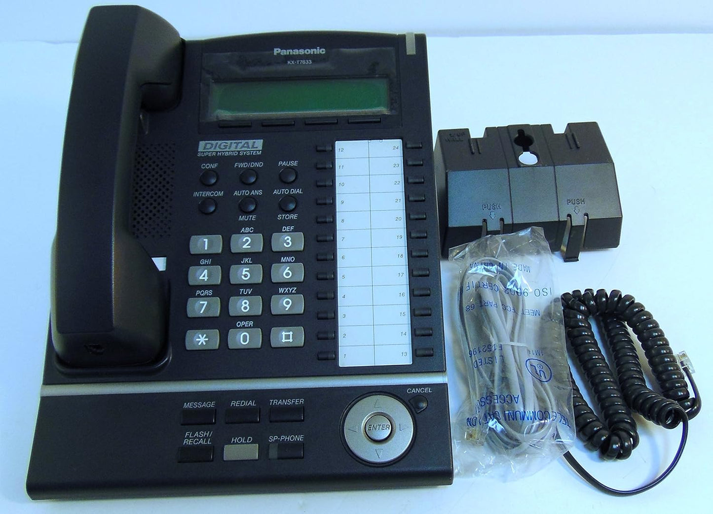 Panasonic KX-T7633-B Digital 3-Line LCD Proprietary Phone