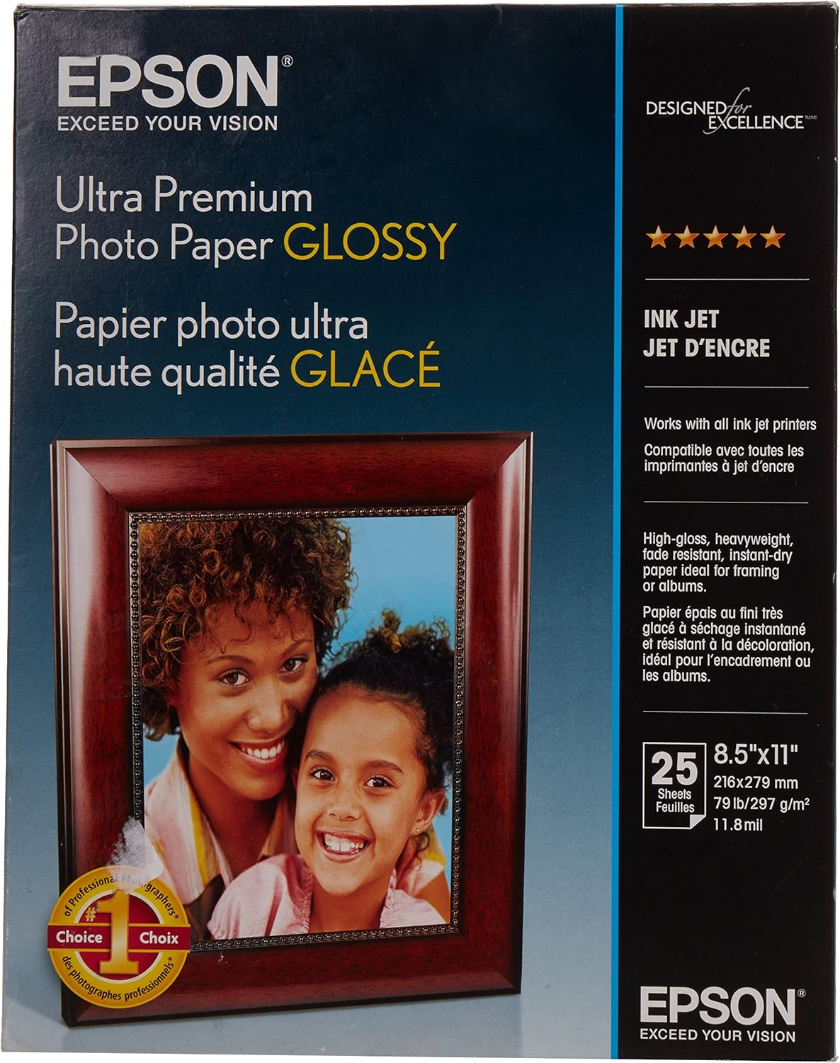 Epson S042182 Ultra Premium Photo Paper Glossy 8.5x11