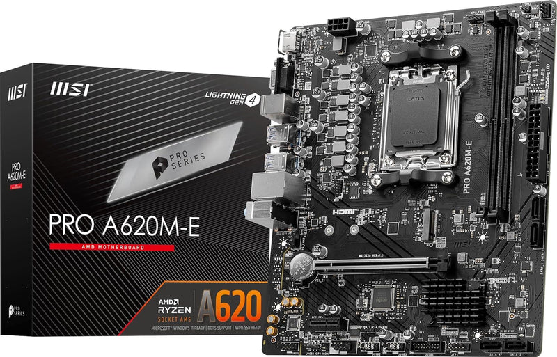 MSI PRO A620M-E AM5 DDR5 mATX Motherboard — main product image