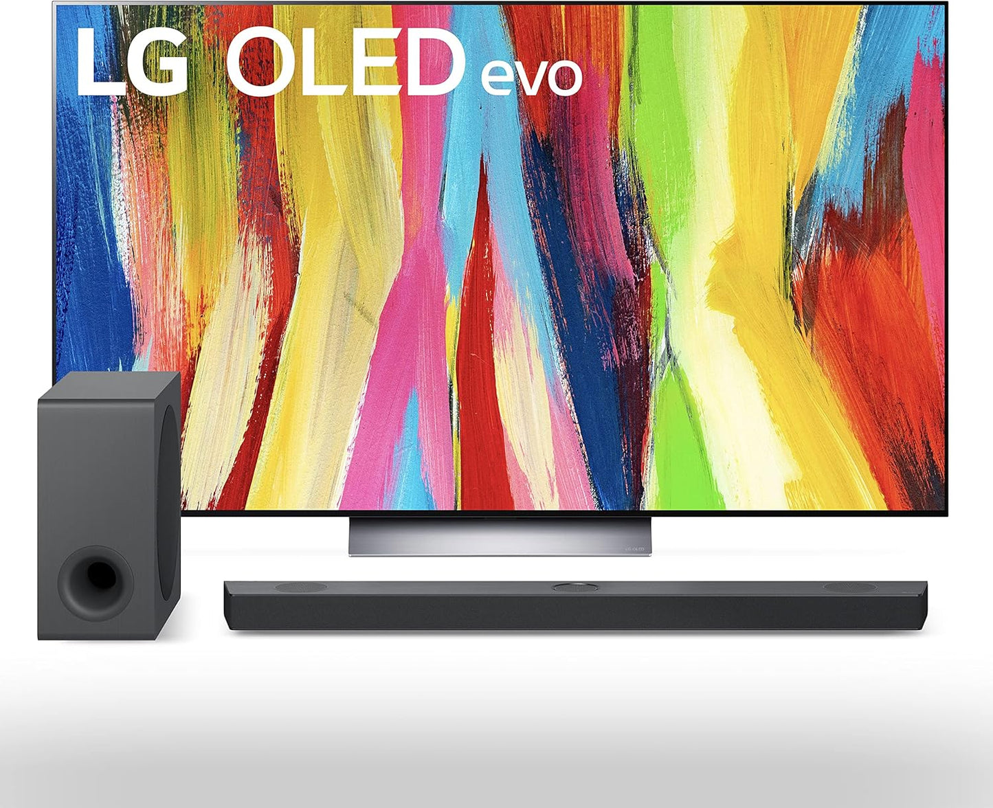 LG OLED77C2PUA 77" 4K OLED TV and Soundbar