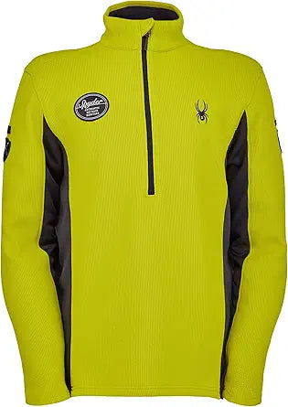 Spyder 205338 Men's Bandit Wengen Half Zip Fleece Jacket — main product image