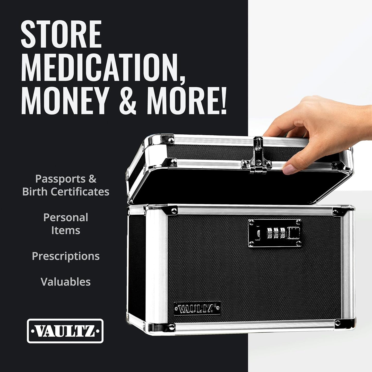Vaultz VZ00102 Black Combination Lock Box