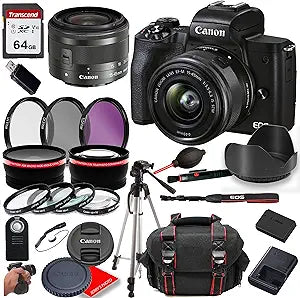 Canon M50 Mark II Mirrorless Camera 15-45mm Lens Kit — main product image
