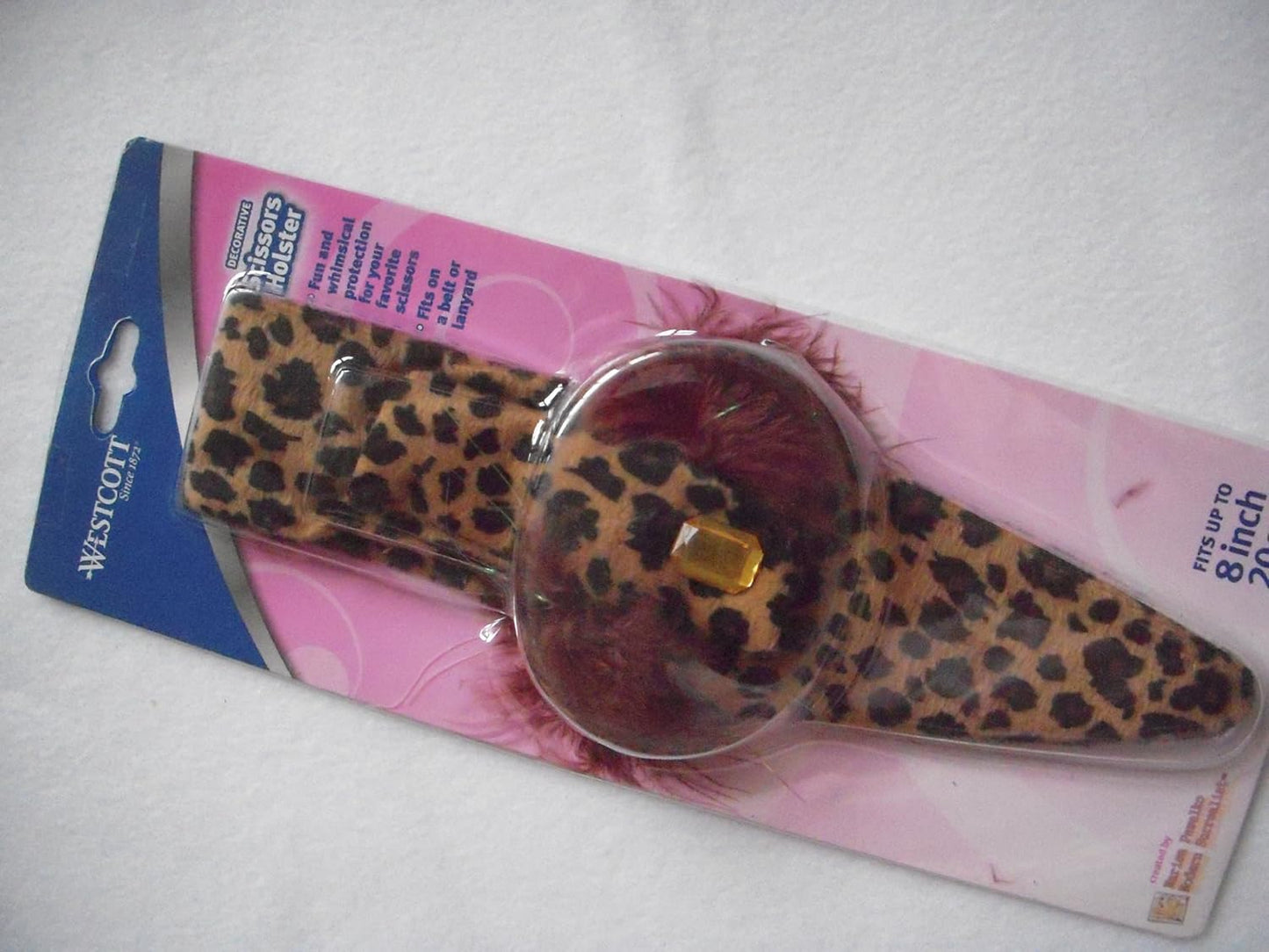 Westcott Craft Scissor Holsters Leopard Print Assorted