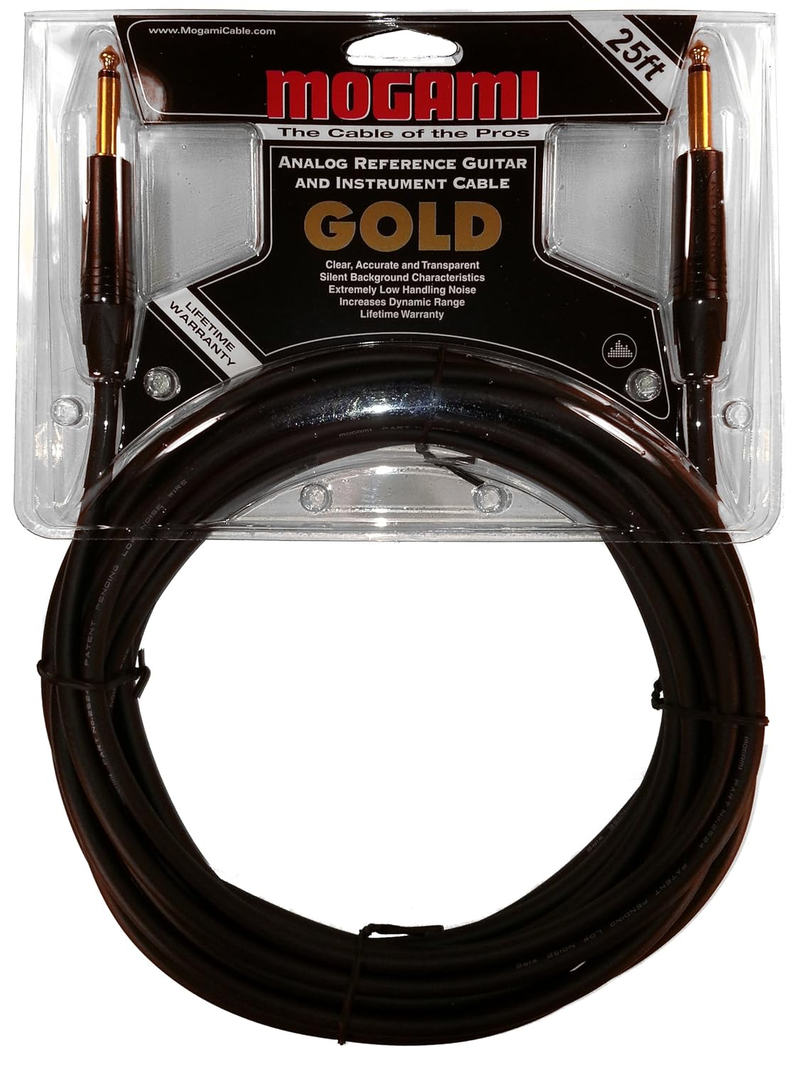 Mogami Gold Instrument 25ft Guitar Cable