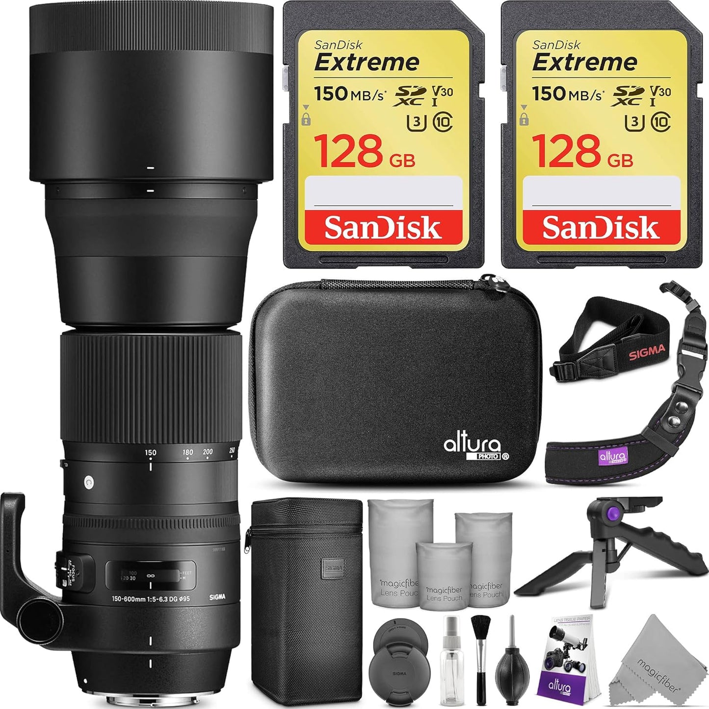 Sigma 150-600mm Contemporary Canon Lens Bundle