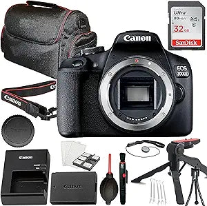 Canon EOS 2000D/Rebel T7 DSLR Camera Body Bundle