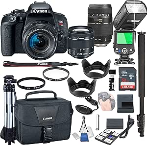 Canon EOS Rebel T7i DSLR Camera Bundle