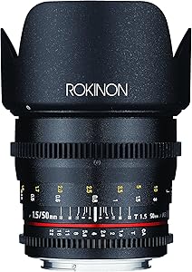 Rokinon DS50M-C Cine DS 50mm T1.5 Lens Canon