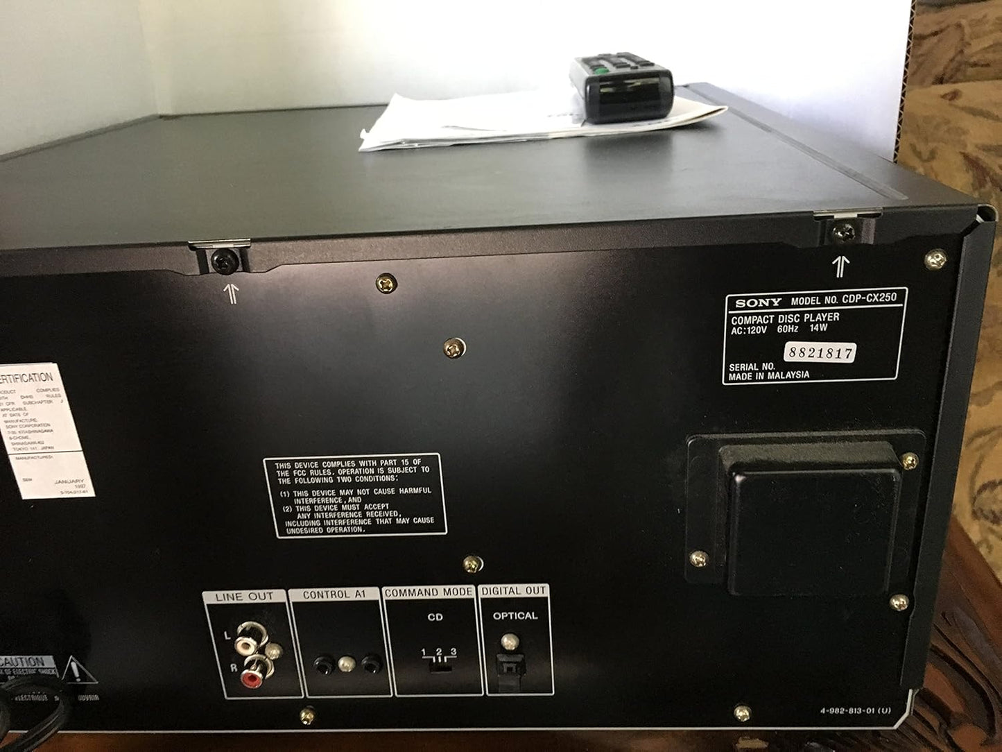 Sony CDP-CX250 MegaStorage 200 CD Changer Player