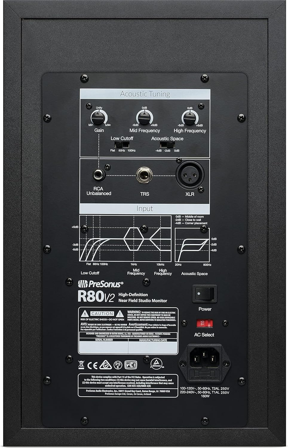 PreSonus R80 V2 8-inch Studio Monitor