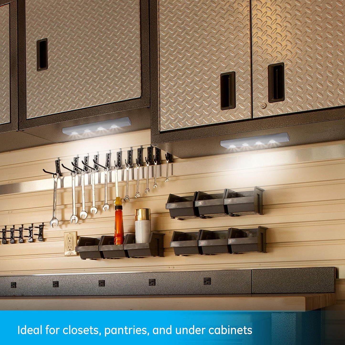 GE 38557 LED Under Cabinet Light 12 Inch Battery Operated