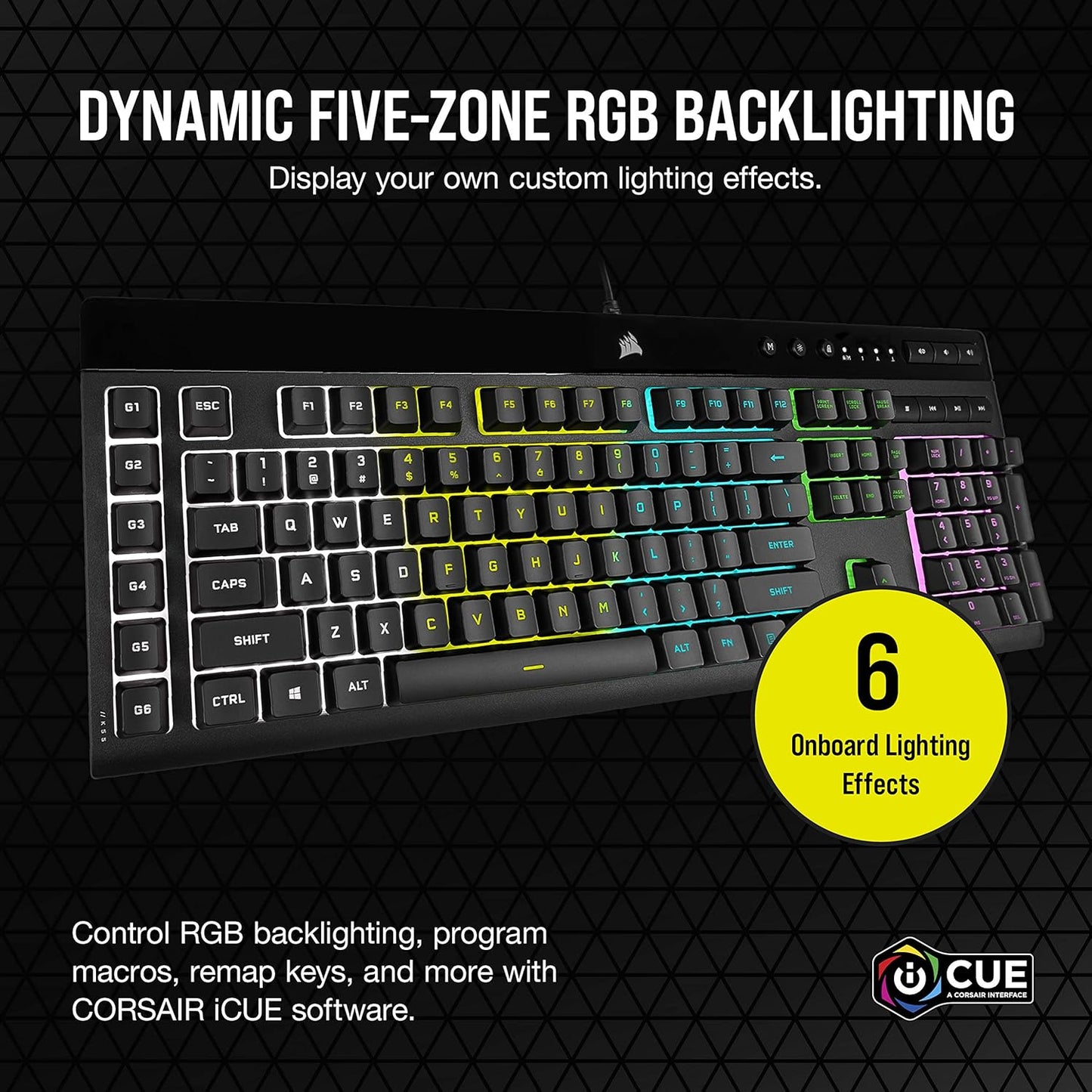 Corsair CH-9226765-NA/FF K55 RGB Pro Gaming Keyboard