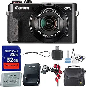 Canon G7 X Mark II PowerShot Camera Bundle