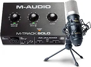 M-Audio M-Track Solo Recording & Podcasting Bundle