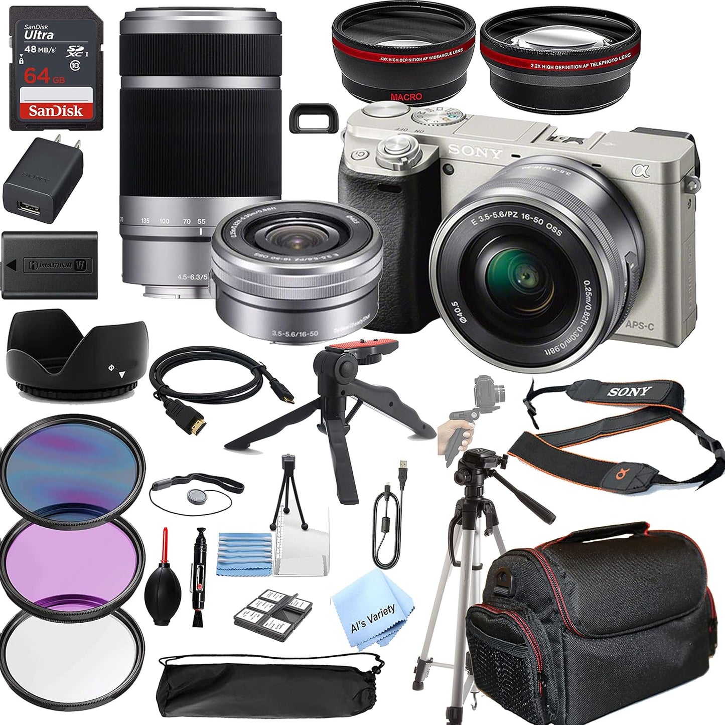 Sony Alpha a6400 Mirrorless Camera Bundle