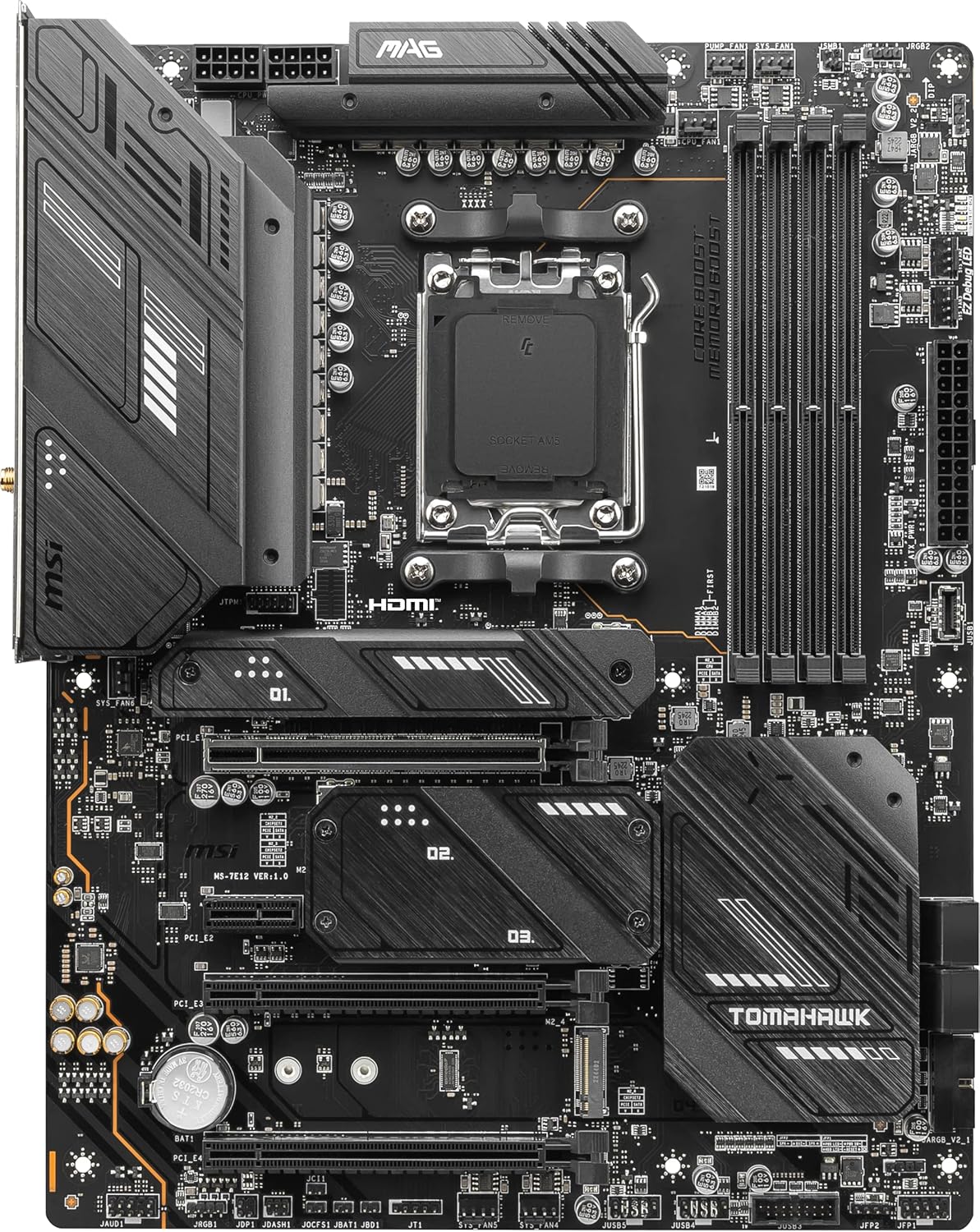 MSI MAG X670E Tomahawk WiFi Gaming Motherboard AMD AM5 (Renewed)
