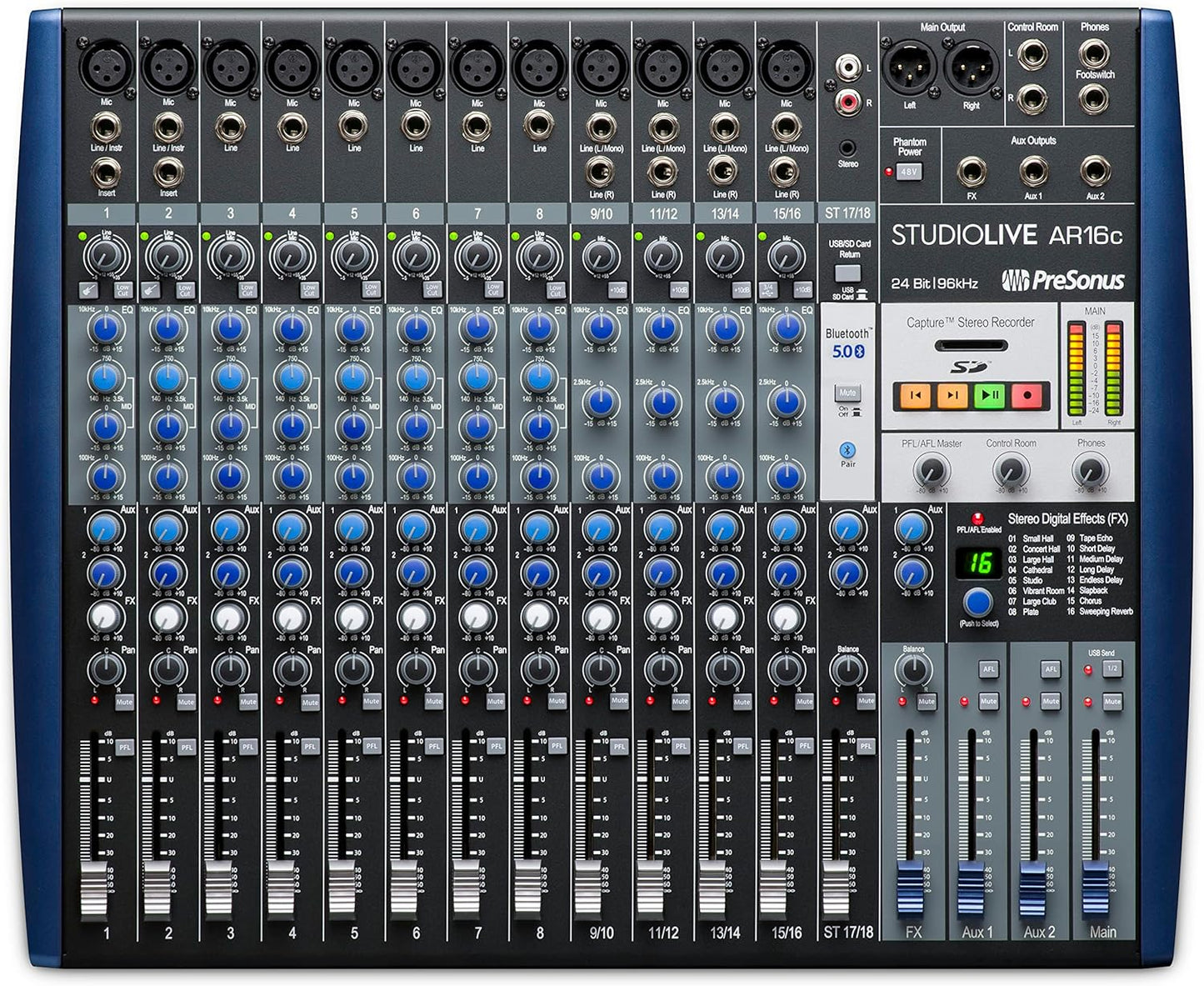 PreSonus StudioLive AR16c 18-Ch Hybrid Mixer USB-C