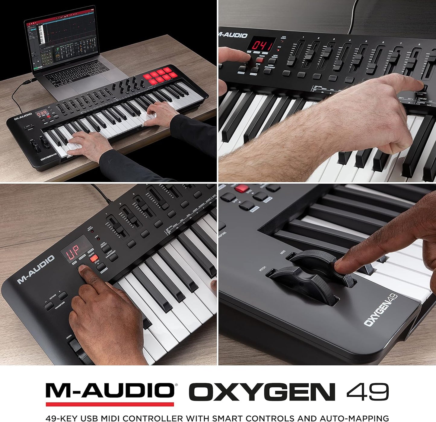 M-Audio Oxygen 49 MKV MIDI Keyboard Controller Beat Pads Software Suite