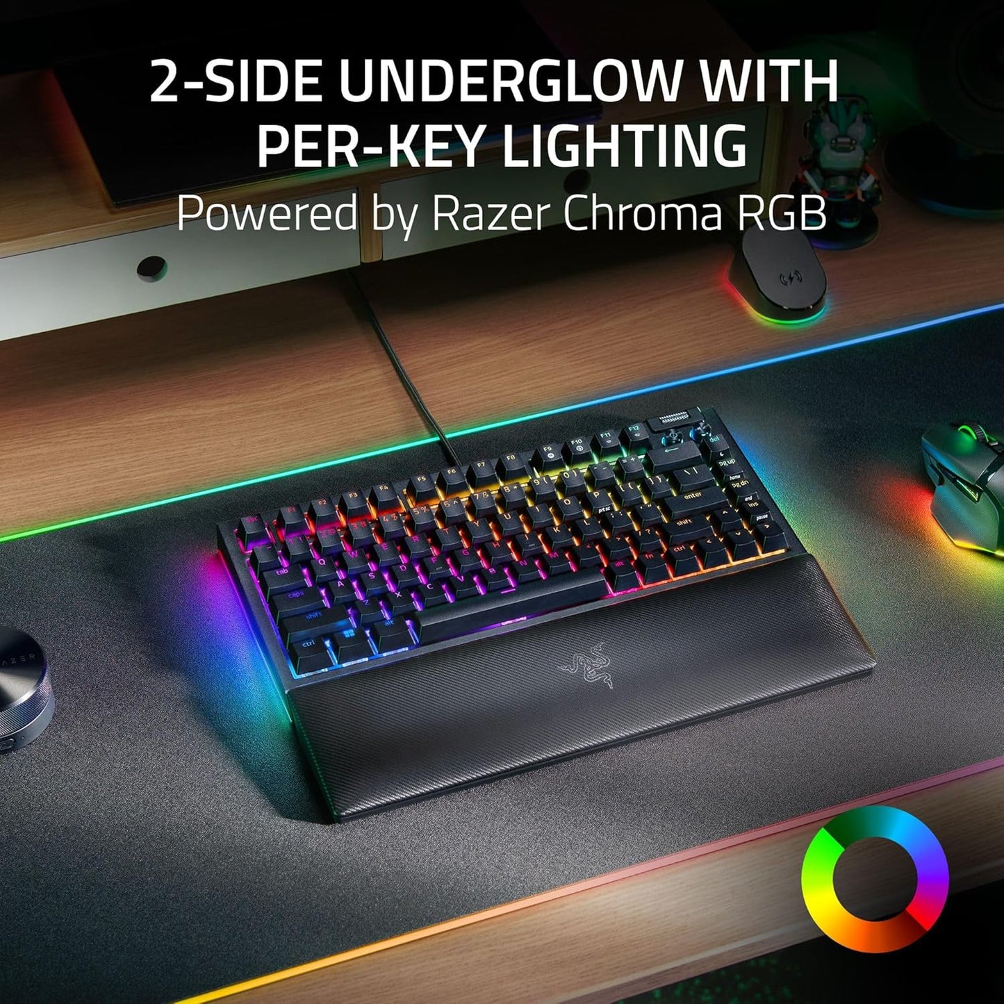 Razer BlackWidow V4 75% Hot-Swap RGB Keyboard Renewed