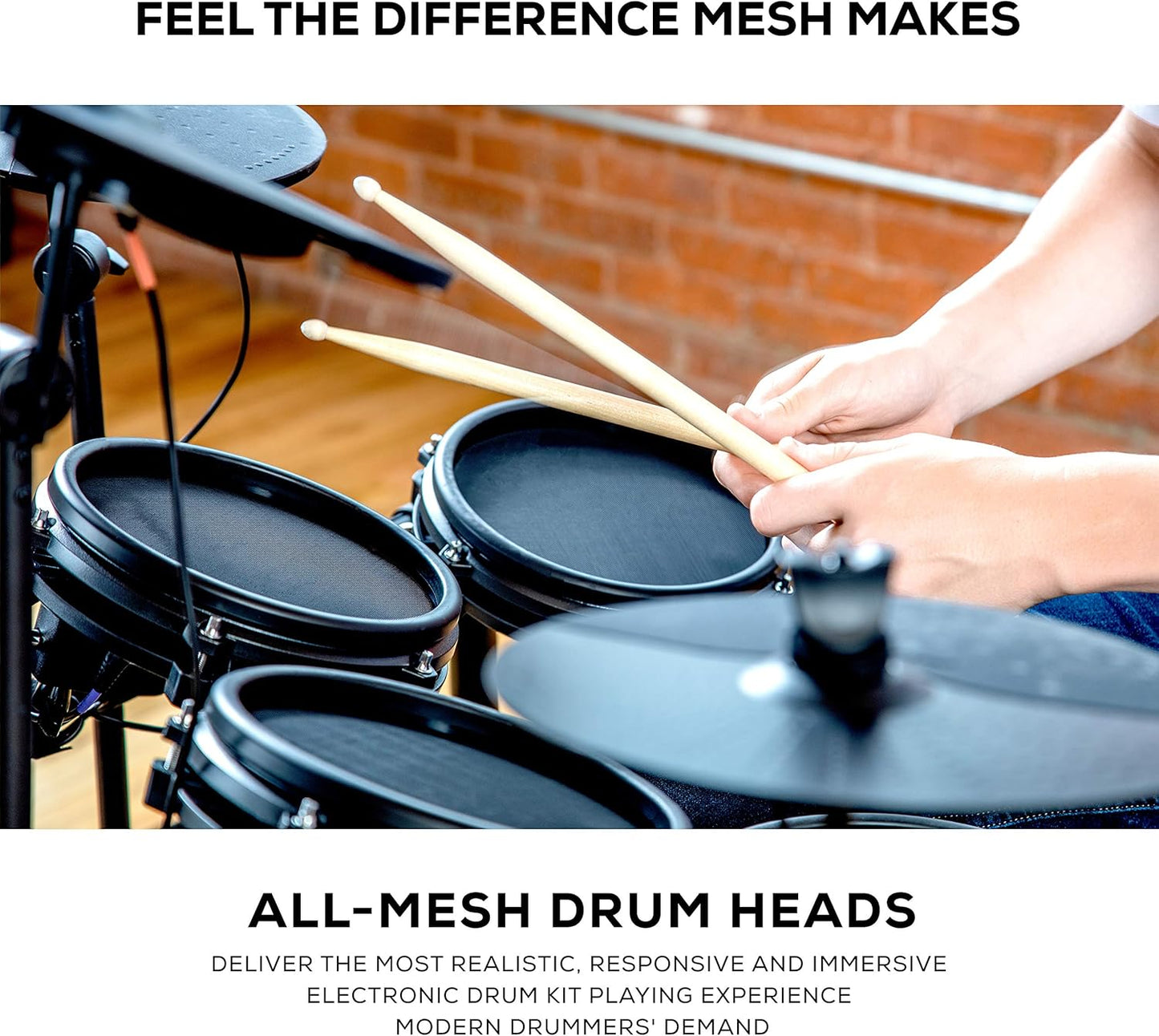 Alesis Drums Nitro Mesh Kit: Complete Electric Drum Set Bundle