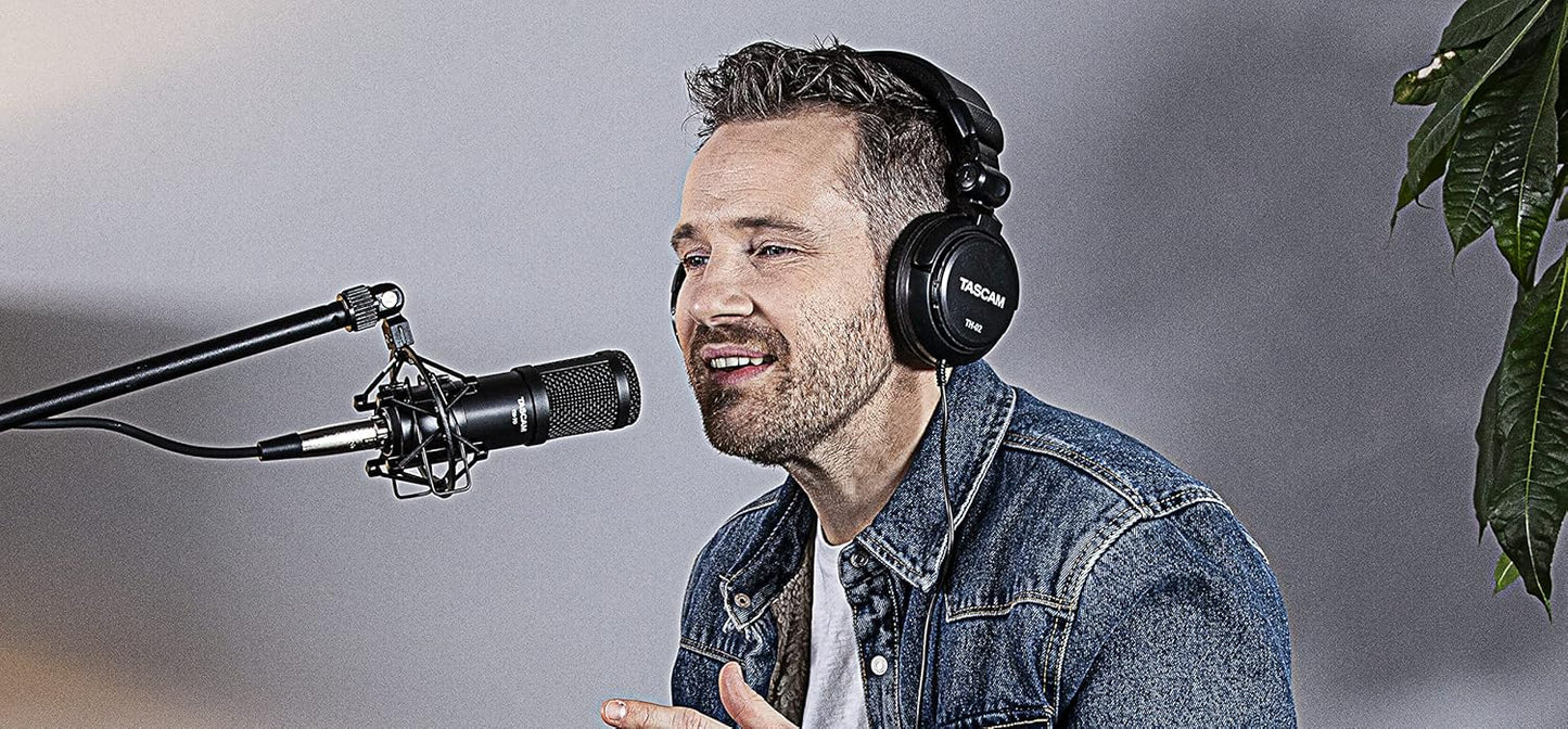 Tascam TM-70 Dynamic Broadcast Microphone Podcasting Streaming