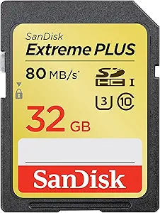 SanDisk SDSDXS-032G-X46 32GB Extreme Plus UHS-I SD Card — main product image