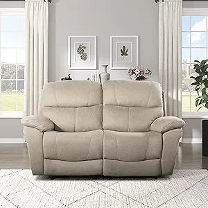 Lexicon 194840171843 Lapointe Power Reclining Loveseat Tan — main product image