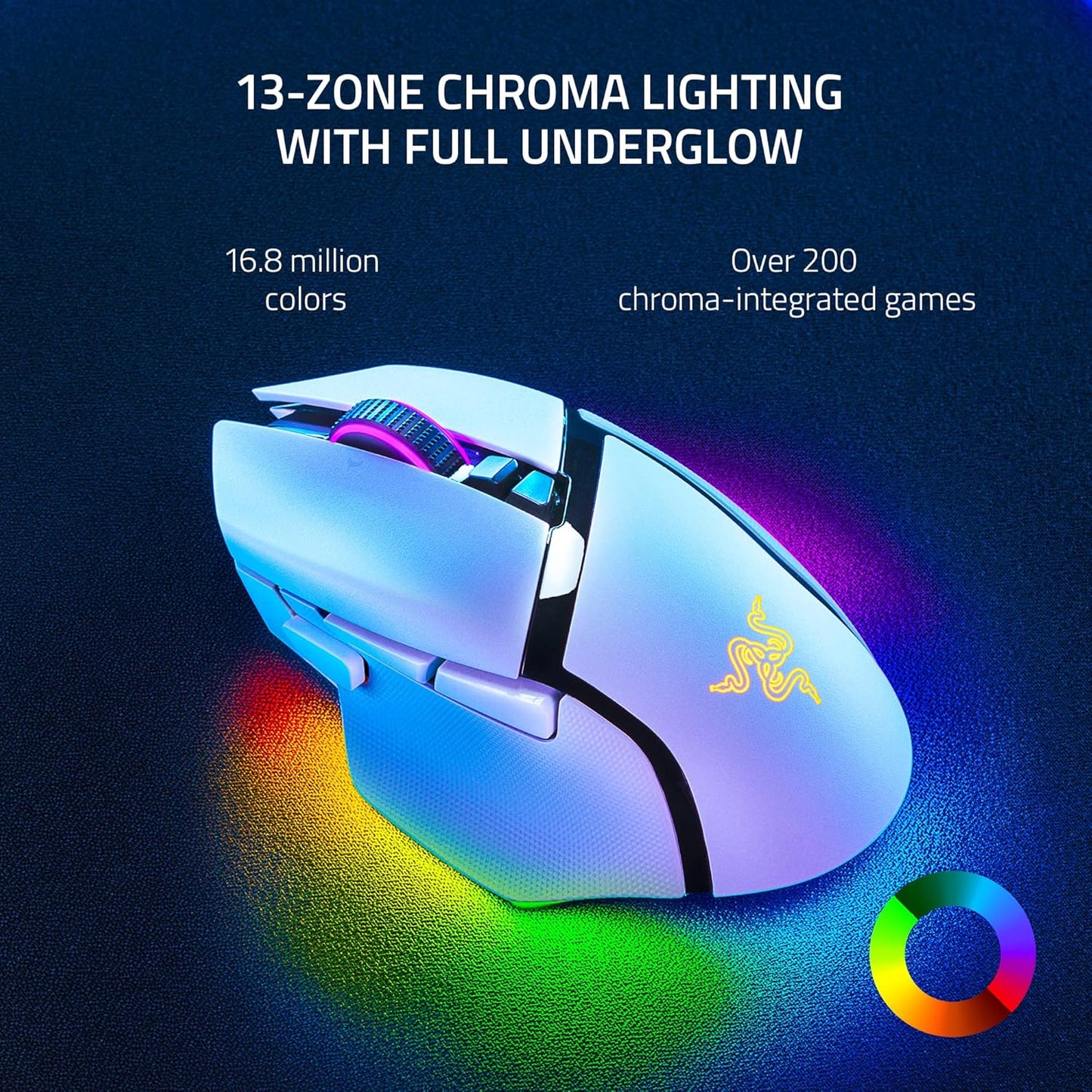 Razer Basilisk V3 Pro Wireless Gaming Mouse - White