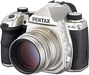 Pentax K-3 Mark III APS-C Silver Camera Body HD 77mm Lens