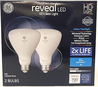 GE 30688 Dimmable Indoor Floodlight 2-Pack