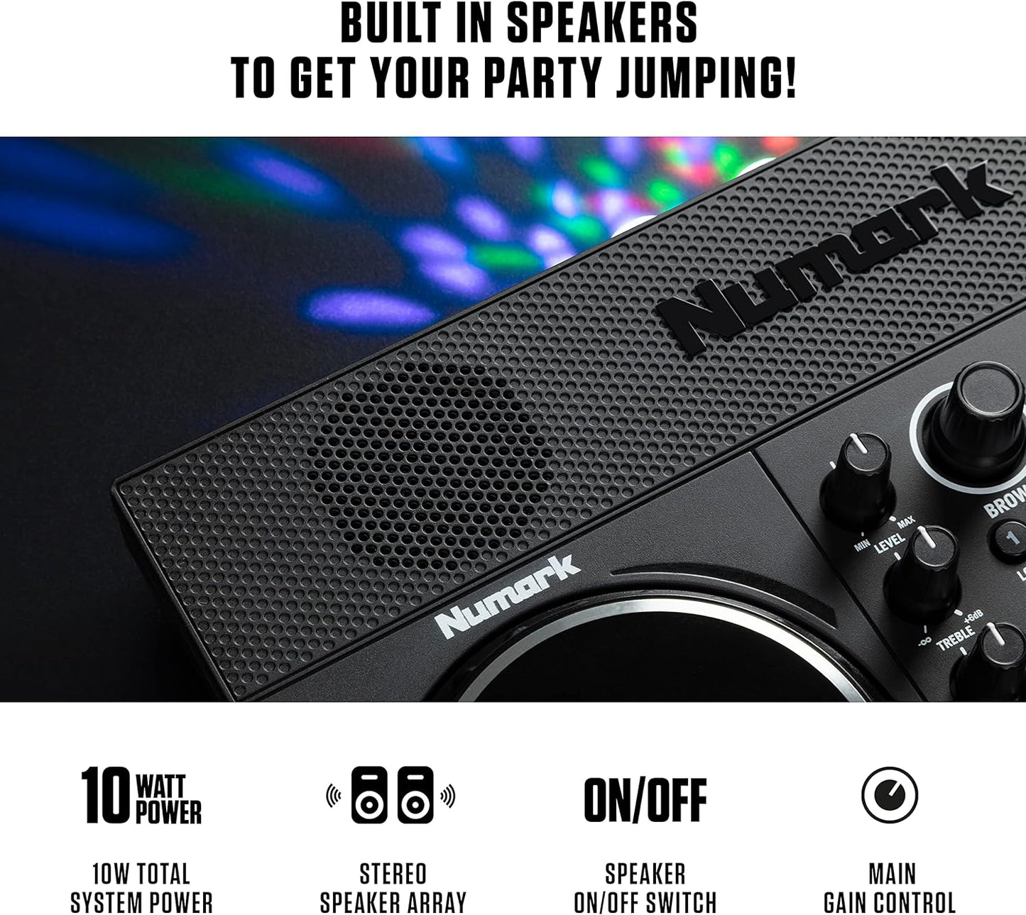 Numark Party Mix Live DJ Controller with Speakers & Lights