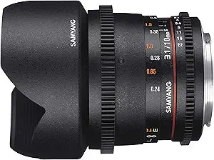 Samyang 7554 10mm T3.1 VDSLR II Sony Alpha Lens