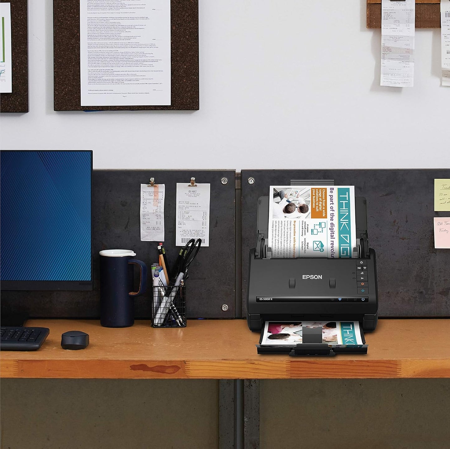 Epson ES-500W II Wireless Duplex Document Scanner Renewed