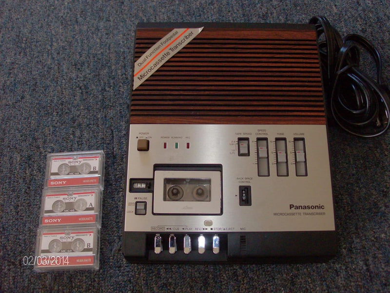 Panasonic RR-900D Microcassette Transcriber Transcription Machine — main product image
