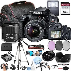 Canon Rebel T100 DSLR Camera 18-55mm Lens Bundle Renewed