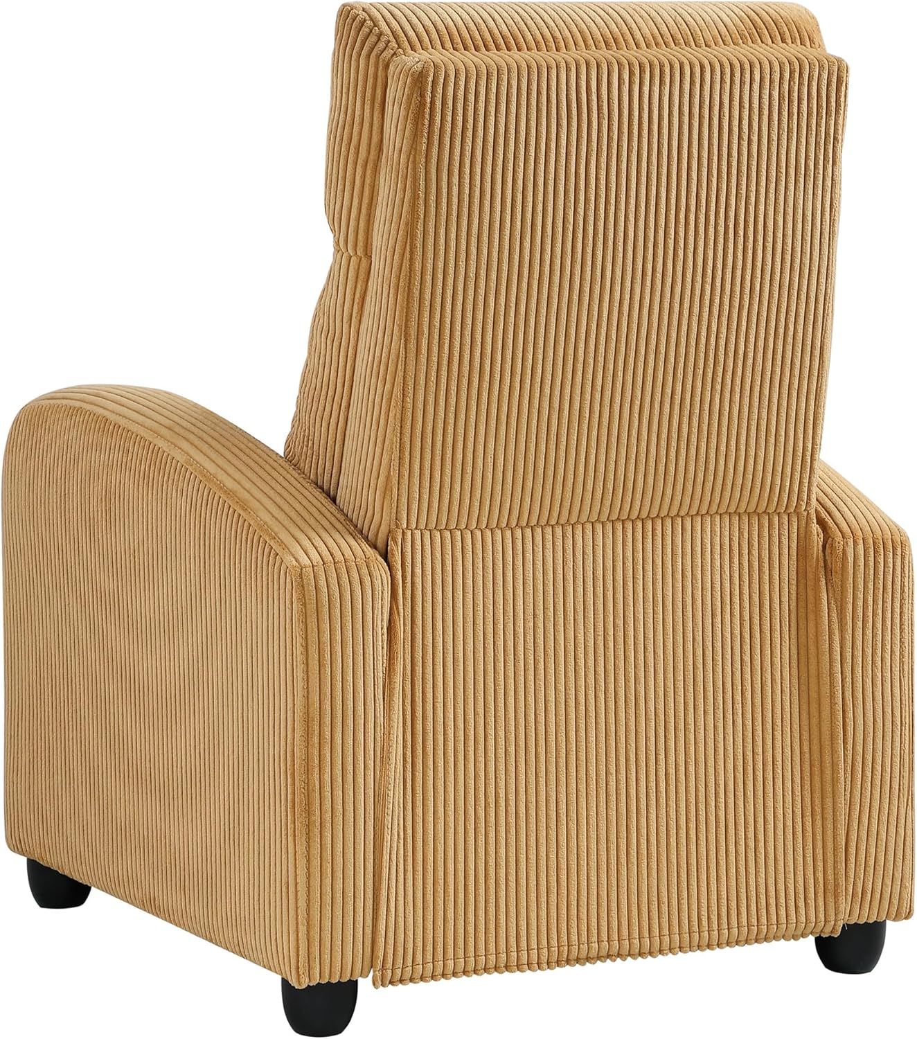 Lexicon 194840287162 Yellow Corduroy Pushback Recliner