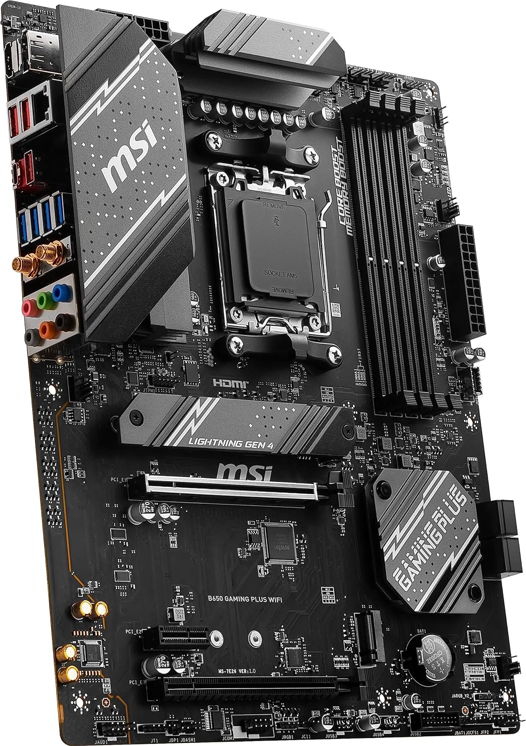 MSI B650 GAMING PLUS WIFI AMD AM5 Motherboard - DDR5, PCIe 4.0