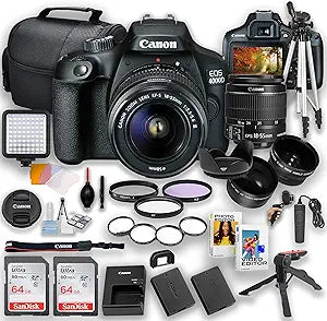 Canon EOS 4000D / T100 Rebel DSLR Camera 18-55mm Kit — main product image