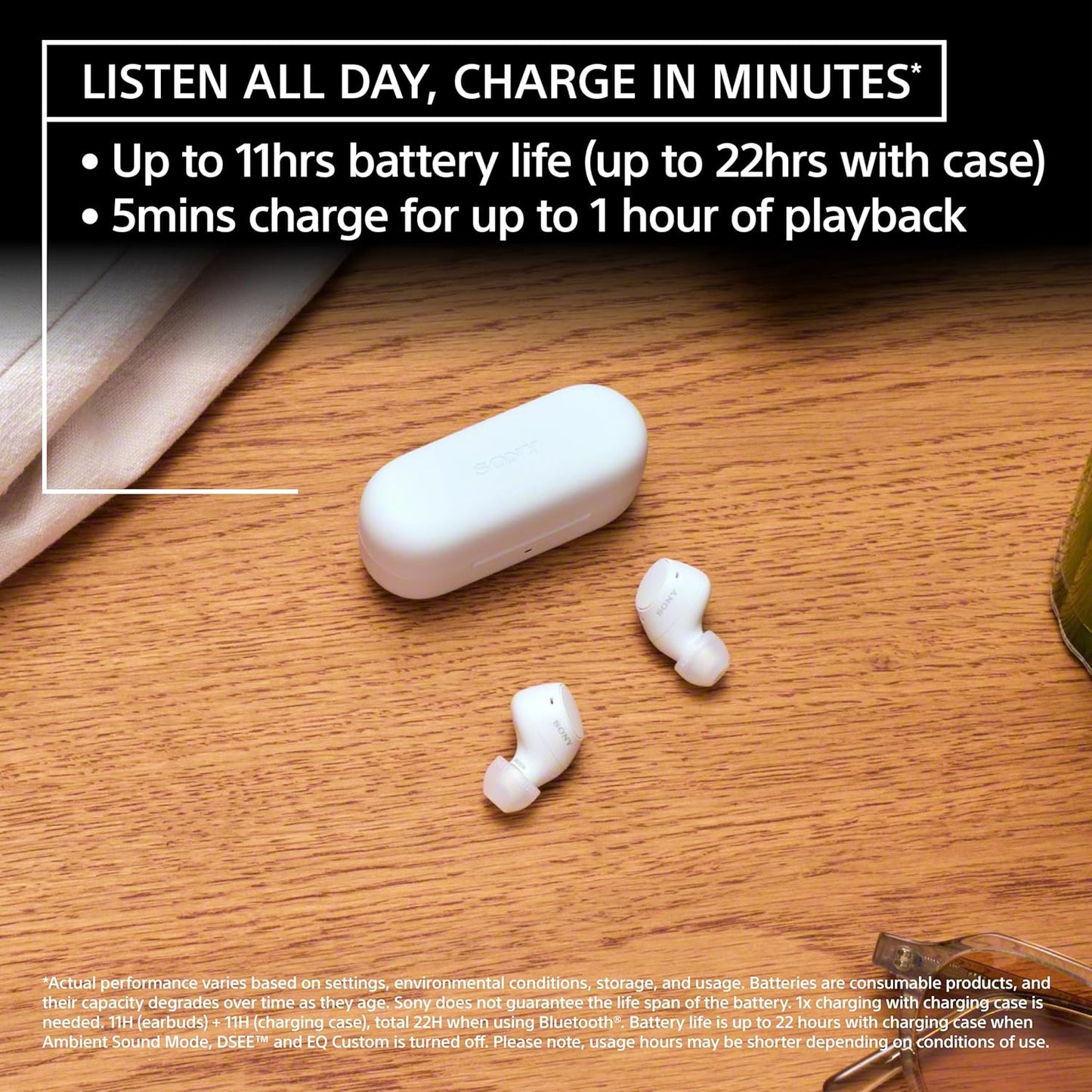 Sony WFC510/B5 Truly Wireless Bluetooth Earbuds Black