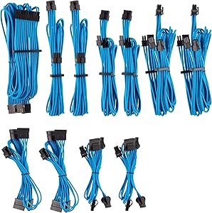 Corsair CP-8920225 Premium Sleeved PSU Cables Blue