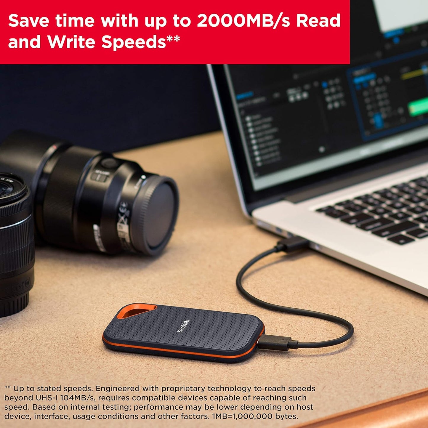 SanDisk SDSSDE81 1TB Extreme PRO Portable SSD USB-C