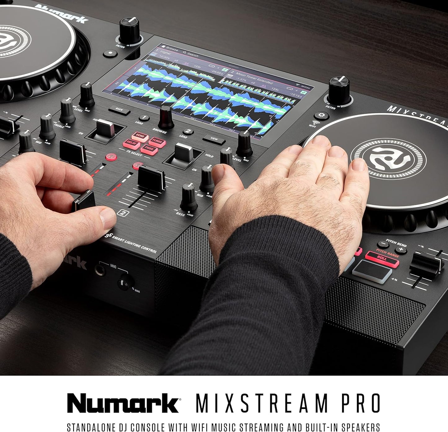 Numark Mixstream Pro Standalone DJ Controller with Built-in Speakers