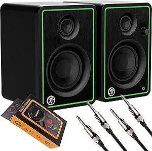 Mackie CR4-X+QTQ2+M CR Series Studio Monitor Bundle