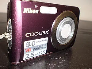 Nikon 26103 Coolpix S210 8MP Digital Camera Plum